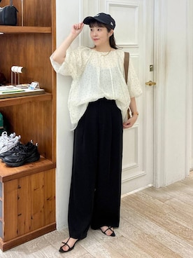 「GLOBAL WORK（グローバルワーク）のアイテム（帽子）」を使った、mariさん（レディース・159cm）の夏コーディネート
