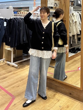 「GLOBAL WORK（グローバルワーク）のアイテム（トップス）」を使った、mariさん（レディース・159cm）の春コーディネート