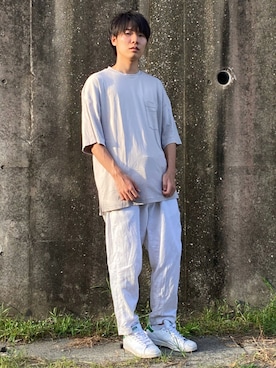 「アイテム（その他、グリーン系）」を使った、ともきさん（メンズ・170cm）の夏コーディネート