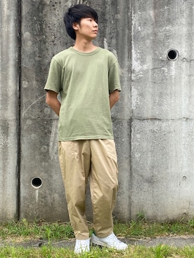「アイテム（その他、グリーン系）」を使った、ともきさん（メンズ・170cm）の夏コーディネート