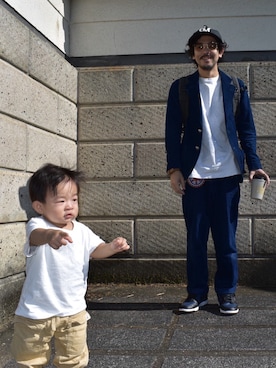 「fragment design（フラグメントデザイン）のアイテム（シューズ）」を使った、ゆうきしさん（メンズ・165cm）の秋コーディネート