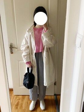 「select MOCA（セレクトモカ）のアイテム（モッズコート）」を使った、yiigogoさん（レディース・161cm）の春コーディネート