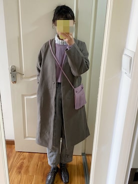 「crie conforto（クリーコンフォルト）のアイテム（ジャケット/アウター）」を使った、yiigogoさん（レディース・161cm）の冬コーディネート