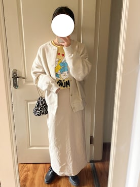 「Right-on（ライトオン）のアイテム（スウェット）」を使った、yiigogoさん（レディース・161cm）の秋コーディネート