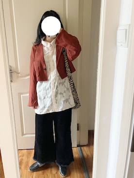「w closet（ダブルクローゼット）のアイテム（ジャケット/アウター）」を使った、yiigogoさん（レディース・161cm）の春コーディネート