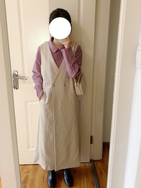 「MELROSE claire（メルローズ クレール）のアイテム」を使った、yiigogoさん（レディース・161cm）の秋コーディネート