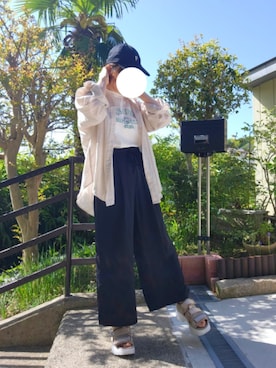 「DISCUS（ディスカス）のアイテム」を使った、HaRuさん（レディース・157cm）の春コーディネート