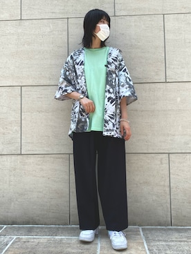 「MISTERCHILD（ミスターチャイルド）のアイテム」を使った、RENAさん（レディース・168cm）の夏コーディネート