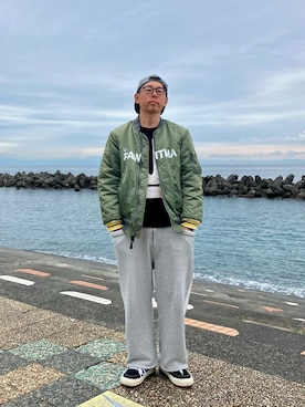 「northwave（ノースウェーブ）の【ムラサキスポーツ限定カラー登場！】NORTHWAVE/ノースウェーブ スニーカー レディース メンズ ESPRESSO SUEDE NW-001 エスプレッソ 厚底（スニーカー）」を使った、Heroさん（メンズ・173cm・40代）の秋コーディネート