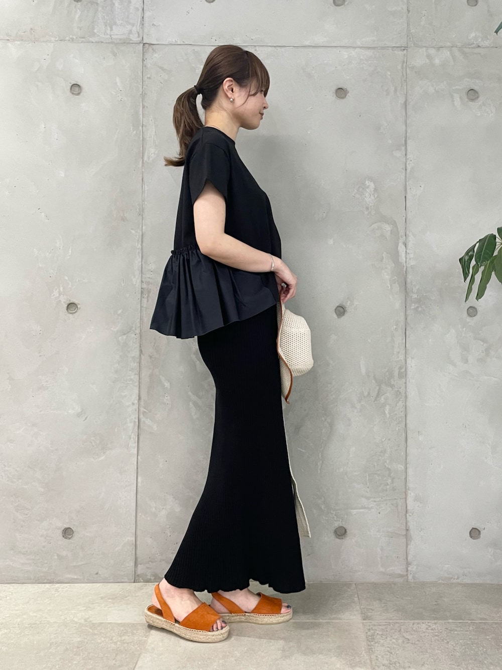 SALON adametrope☆ リブニットマーメイドスカート　新品 リブニットマーメイドスカート | サロン アダム エ ロペ(SALON