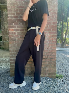 「URBAN RESEARCH（アーバンリサーチ）のアイテム（カーゴパンツ）」を使った、うりごんさん（メンズ・180cm）の夏コーディネート