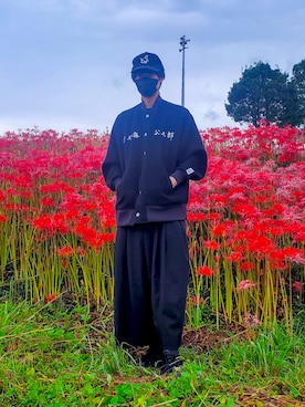 「sulvam（サルバム）のアイテム（ジャケット/アウター）」を使った、げさん（メンズ・171cm）の秋コーディネート