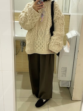 「H&M（エイチ・アンド・エム）のアイテム（ローファー）」を使った、yunakoさん（レディース・158cm）の春コーディネート