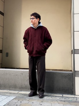 「bukht」｜「アイテム（ジャケット/アウター）」を使った、masaさん（メンズ・176cm）の冬コーディネート