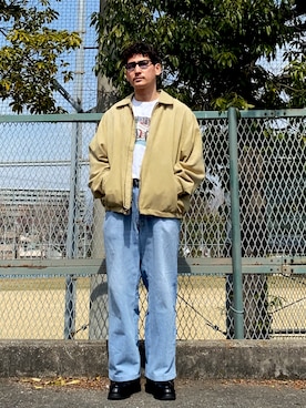 「ペールトーン」｜「アイテム（ブルゾン）」を使った、masaさん（メンズ・176cm）の春コーディネート