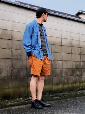 「WISLOM（ウィズロム）のアイテム」を使った、masaさん（メンズ・176cm）の夏コーディネート