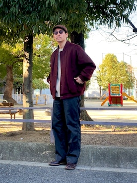 「マイベストコーデ2022」｜「アイテム（チノパンツ）」を使った、masaさん（メンズ・176cm）の冬コーディネート