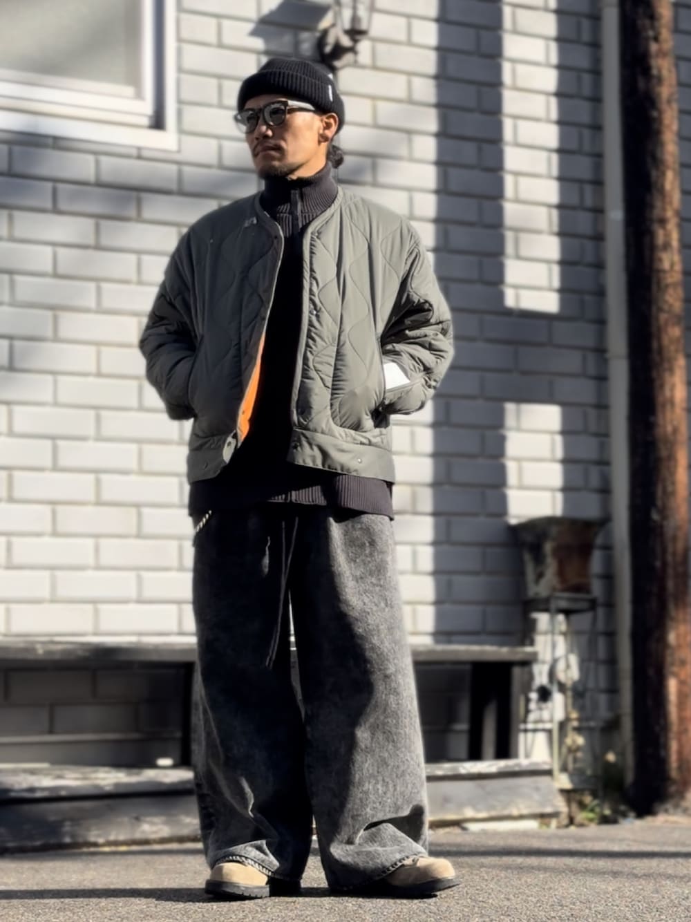 N.HOOLY WOOD ノーカラー　セットアップ　グレー　38 N.HOOLY WOOD ノーカラー セットアップ グレー 38