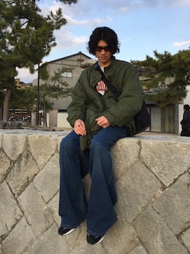 mudaiさん（メンズ・190cm）の春コーディネート