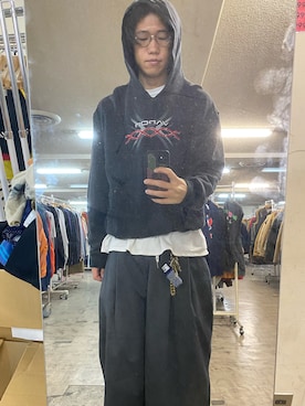 「アイテム（パンツ）」を使った、こんにちはさん（メンズ・190cm）の冬コーディネート