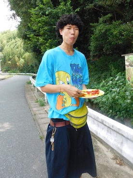 「アイテム（パンツ）」を使った、mudaiさん（メンズ・190cm）の秋コーディネート