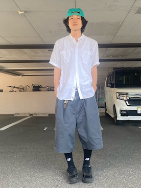 「RED KAP（レッドキャップ）のアイテム」を使った、mudaiさん（メンズ・190cm）の夏コーディネート