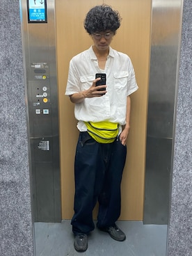 「アイテム（シューズ）」を使った、mudaiさん（メンズ・190cm）の秋コーディネート