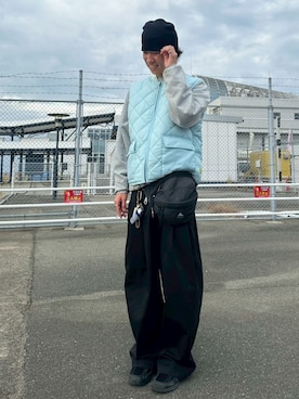 「アイテム（トップス）」を使った、こんにちはさん（メンズ・190cm）の冬コーディネート