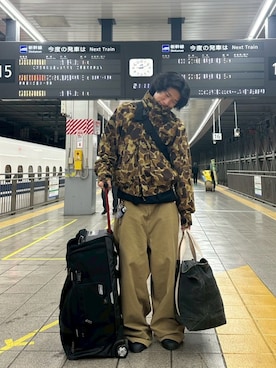 「アイテム（パンツ）」を使った、こんにちはさん（メンズ・190cm）の冬コーディネート