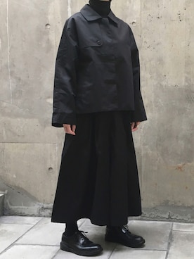 「sm2rhythm（サマンサモスモスリズム）のアイテム（その他アウター）」を使った、a-beerさん（レディース・157cm）の秋コーディネート