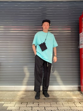 「MANASTASH（マナスタッシュ）のアイテム（キャップ）」を使った、tenkuluさん（メンズ・174cm）の春コーディネート