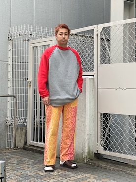 「MANASTASH（マナスタッシュ）のアイテム（レッグウェア）」を使った、tenkuluさん（メンズ・174cm）の春コーディネート