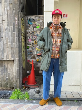 「PENDLETON（ペンドルトン）のアイテム（ブルゾン）」を使った、tenkuluさん（メンズ・174cm）の秋コーディネート