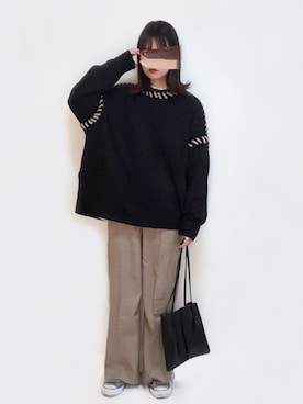 「fd style（エフディ スタイル）のアイテム」を使った、にたこさん（レディース・162cm）の冬コーディネート