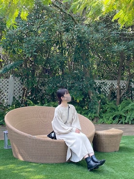 「Kastane（カスタネ）の【SETアイテム】クロップドカーディガン×ワンピースSET（ワンピース）」を使った、にたこさん（レディース・162cm）の秋コーディネート