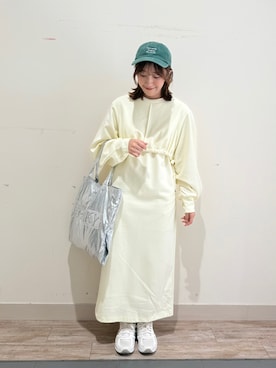 「Samansa Mos2 blue（サマンサモスモスブルー）のアイテム（帽子）」を使った、kotoさん（レディース・157cm）の春コーディネート