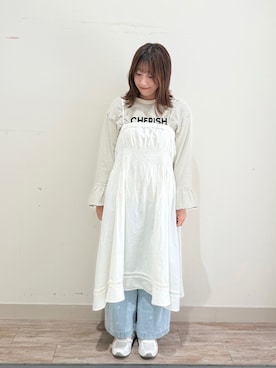 「袖フリル」｜kotoさん（レディース・157cm）の春コーディネート