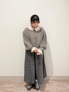 「刺繍」｜「アイテム（その他シューズ）」を使った、kotoさん（レディース・157cm）の秋コーディネート