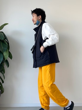 スウェットパンツ イエロー 黄色系 コーディネート Zozotown