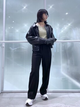 「ALAND（エーランド）のアイテム（ジャケット/アウター）」を使った、koz▲さん（レディース・160cm）の冬コーディネート