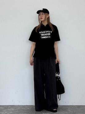 「LAKOLE（ラコレ）のアイテム（パンツ）」を使った、koz▲さん（レディース・160cm）の春コーディネート