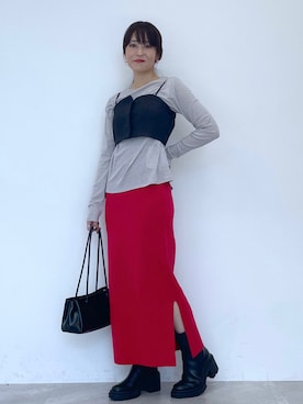 「アイテム（ブーツ）」を使った、koz▲さん（レディース・160cm・30代）の秋コーディネート
