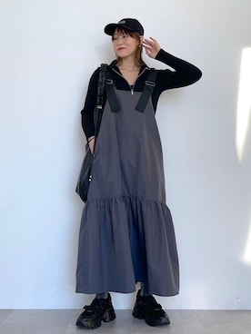 「アイテム（ワンピース/ドレス）」を使った、koz▲さん（レディース・160cm・30代）の冬コーディネート