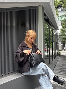「アイテム（バレッタ/ヘアクリップ）」を使った、koz▲さん（レディース・160cm）の秋コーディネート