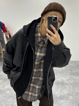 「アイテム（ブルゾン）」を使った、koz▲さん（レディース・160cm・40代）の秋コーディネート