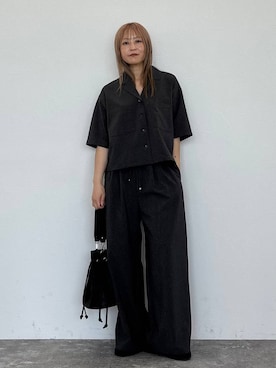 「LAKOLE（ラコレ）のアイテム（パンツ）」を使った、koz▲さん（レディース・160cm）の春コーディネート