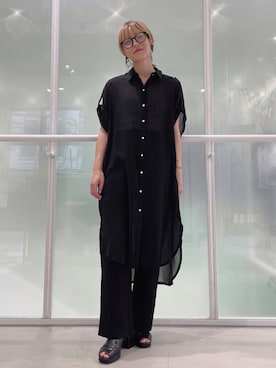 「金髪」｜「アイテム（シャツワンピース）」を使った、koz▲さん（レディース・160cm）の夏コーディネート
