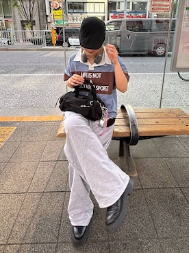 「ALAND（エーランド）のアイテム」を使った、koz▲さん（レディース・160cm）の春コーディネート