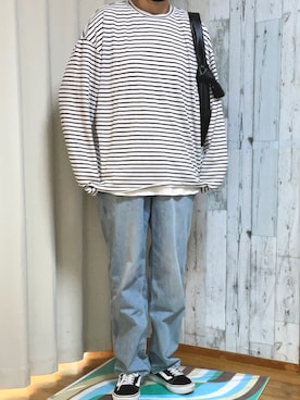 「UNIQLOデニム」｜tomoさん（レディース・162cm）の秋コーディネート