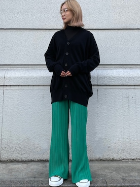「春カラー」｜「アイテム（その他トップス）」を使った、sayakaさん（レディース・158cm）の冬コーディネート